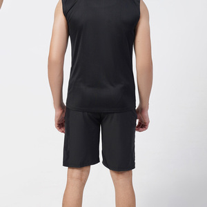 Débardeur de sport pour homme, coupe ajustée, dos nageur, en tissu Spandex/Coton, séchage rapide, broderie - Product Image 2