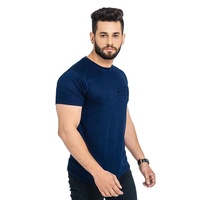 T-shirt Homme Tendance Léger 100% Polyester Coupe Slim Respirant Écologique Logo Gaufré Manches Courtes Marque Personnalisée Unique
