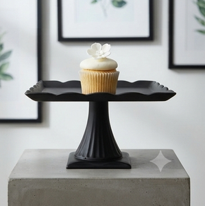 ขาตั้งเค้กโลหะเคลือบทอง ขนาดกลาง ชั้นเดียว - Product Image 3