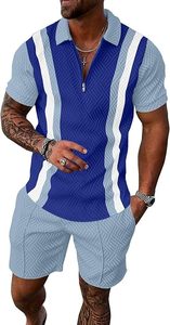 Conjunto de Ropa Casual de Verano para Hombre, Moderno, Ecológico, Transpirable, 100% Poliéster, Proveedor de Camisetas y Pantalones Cortos con Logotipo Personalizado - Product Image 2