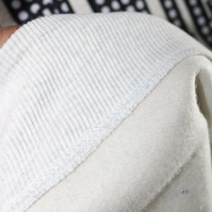 CARMICMAEL ASH GREY <b>Mock</b> <b>Neck</b> Sweatshirt 100% Applique Embroidery wide <b>neck</b> Sweatshirt Finer Threads - Product Image 6