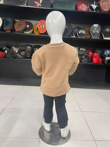 Ensemble de survêtement unisexe pour enfants en coton, avec logo personnalisé, pull et pantalon de jogging en molleton bouclette, style décontracté 2 pièces, vêtements pour garçons et filles - Product Image 2