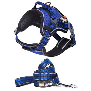 Helios Dog <b>Chest</b> Compression Pet Harness and Leash Combo Premium Quality for Your Furry Friend - Product Image 1