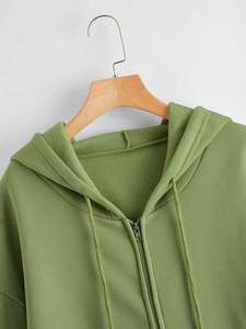 Men Cotton <b>Zip</b> <b>Up</b> Hoodie Sweatshirt Unisex Full <b>Zip</b> <b>Jacket</b> Casual Streetwear Loose Fit in best sale - Product Image 2