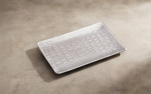 Plateau décoratif moderne en aluminium texturé moulé, ensemble de vaisselle de cuisine et de salle à manger, lot en vrac - Product Image 5