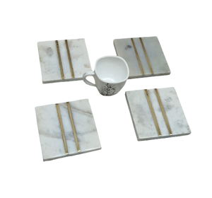 Sous-verres en marbre blanc personnalisés de 4 pouces, ronds, vierges, pour gravure laser, écologiques, épaisseur 10 mm, style classique, vente en gros - Product Image 6