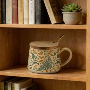 Taza de cerámica de gres grueso para té y café con asa de porcelana, de Universal Overseas - Product Image 4