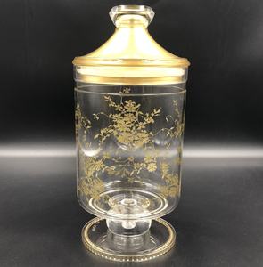 Pot de rangement de bonbons doré hermétique de 4 pouces - Product Image 6