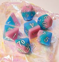 Mini Planet DND Ensembles de dés en résine fabriqués à la main avec vente en gros de dragons polyédriques GM Impex RPG Donjons Dragons avec bords