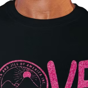 เสื้อยืดแขนสั้นลายกราฟิก Black Love สำหรับผู้หญิง เสื้อแฟชั่นลำลอง สไตล์ประดับเพชร เสื้อสตรีทแวร์ ใส่ได้ทุกวัน - Product Image 4
