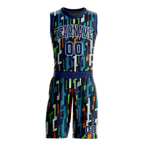 Vêtements de sport personnalisés avec nom et numéro d'équipe, ensemble de maillots et shorts de basket-ball en sublimation, uniforme de basket-ball brodé sur mesure OEM - Product Image 2