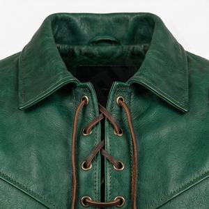 Veste en cuir pour homme NAI-0536B, style motard, vêtement de protection pour la conduite, couleur personnalisable. - Product Image 4