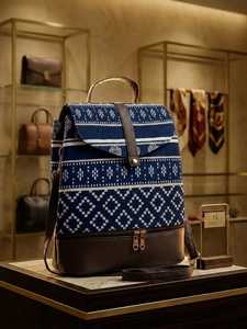 Vintage Geometric Jacquard <b>Canvas</b> Boho Crossbody Satchel <b>Tote</b> Handbag Zipper Shoulder Purse for Easter Travel - Product Image 1