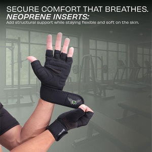 Weight Lifting Cross Training Exercise and Workouts <b>Half</b> Finger Fitness Gloves for Men & Women Non <b>Slip</b> Grip Gym Training Gloves - Product Image 3