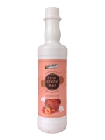 Gran Oferta KrubO Sirope Líquido Premium Natural Orgánico Sabor Melocotón 580ml Botella Color Naranja Ingredientes para Té de Burbujas No