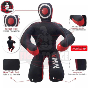 สินค้าศิลปะการต่อสู้คุณภาพสูง ทนทาน พรีเมียม ผู้จัดจำหน่ายที่ดีที่สุด รุ่นใหม่ล่าสุด พร้อมโลโก้ของตัวเอง หุ่นฝึกต่อสู้น้ำหนักเบา ทนทาน - Product Image 6