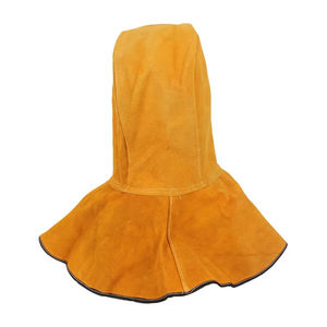 Vente en gros, personnalisable en usine, cagoule de soudeur en cuir croûte de qualité supérieure, respirante, ignifuge, imperméable et résistante au feu - Product Image 5