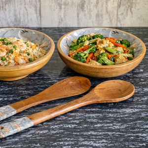 Plat de service élégant en bois de manguier brun, écologique, de luxe, taille moyenne, pour fruits, vaisselle de cuisine, décoration pour la maison, les hôtels et les restaurants - Product Image 1