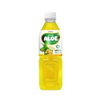 Tropische Fruitdrank met Aloë Vera Puree, Laag in Vet, Gezonde Drank, 500ml Fles, Natuurlijke Aloë Vruchtvleesdrank, Dagelijkse Verfrissing