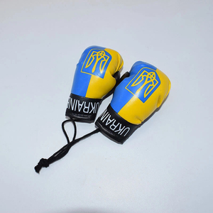 TRIMPO SPORTS Mini PVC Boxing Gloves <b>Hook</b> Loop Closure Customizable Lightweight Decorative Pendant Keychain Carabiner for <b>Car</b> - Product Image 3
