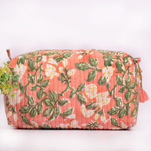 Nouvel ensemble de trousses de maquillage multifonctionnelles en coton faites à la main pour l'été, le meilleur rangement pour articles de toilette avec pochette organisatrice de cosmétiques personnalisée - Product Image 3