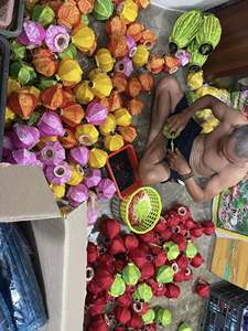 High Quality Vietnamese Silk/Linen Bamboo <b>Lantern</b> <b>Mini</b> Size 10cm Wedding Decor Hanging from Hoi An Hanging <b>Lantern</b> from Vietnam - Product Image 2