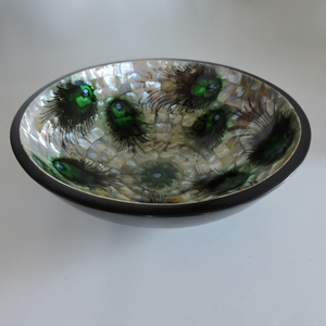 Premium Design of Mother of Pearl Inlay Bowl Wooden Bowl MOP Bowl Serving Bowl Inlay Bowl for Serving at factory wholesale Price - Product Image 6