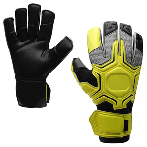 Gants de gardien de but de football professionnels personnalisés, paume en latex haute adhérence, protection des doigts, pour match - Product Image 1