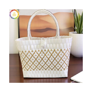 Bolso de Mano de Plástico Reciclado de Moda, Bolso Ecológico y Sostenible, Bolso de Compras Reutilizable para Uso Diario - Product Image 1