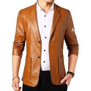 Men's Vintage Stone Milled Brown Motorcycle <b>Jacket</b> Genuine Calfskin Top Cowhide Bomber <b>Jacket</b> Winter Genuine Leather <b>Jacket</b> - Product Image 4