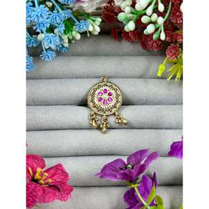 Prachi Premium Chorski <b>Ring</b>-Adjustable <b>Indian</b> Ethnic Artificial Jewellery for Casual Style - Product Image 4