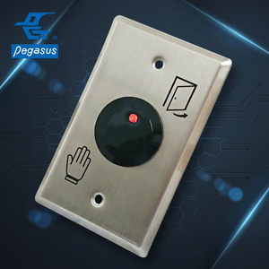 DC 12V DC 24V No Touch Contrôle d'accès Bouton de déverrouillage de porte Commutateurs inductifs - Product Image 1