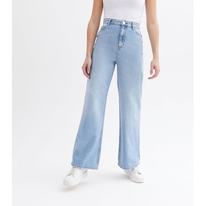 Pantalon en jean pour femme, coupe décontractée moderne, élégant et confortable, mélange de coton, idéal pour le streetwear et les voyages - Product Image 3