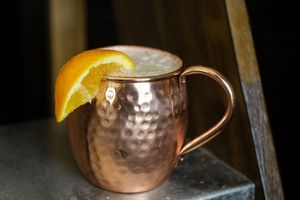 Copper Moscow mule mug set dawn shoreline beverage <b>cups</b> <b>reusable</b> handmade serving mugs premium finish - Product Image 2