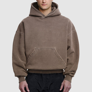 เสื้อฮู้ดดี้ผู้ชายผ้าฝ้าย 100% ระบายอากาศได้ดี เป็นมิตรกับสิ่งแวดล้อม พร้อมกระเป๋า ดีไซน์สตรีทแวร์ ลดราคาพิเศษ ส่งตรงจากโรงงาน มีตัวอย่างฟรี - Product Image 2