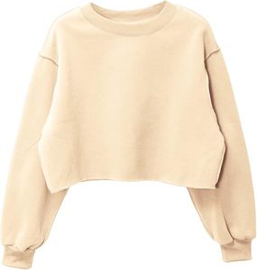 Nouvelle Arrivée 2026 – Sweat-shirt court en polaire pour femme à manches longues avec étiquette personnalisée, en polaire brossée douce 280 GSM - Product Image 4