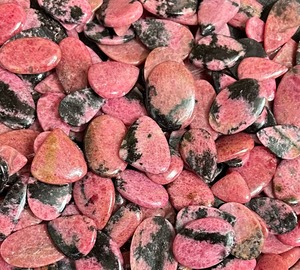 Prix de gros – Lot de cabochons en rhodonite naturelle de qualité AAA, pierres précieuses en vrac de toutes tailles pour la fabrication de bijoux, prix avantageux - Product Image 4