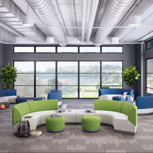 โซฟาเข้ามุมรูปตัว L หุ้มหนัง PU ผ้าหุ้มโครงไม้ Sal แข็งแรง ทนทาน พร้อมสปริงคุณภาพสูง โฟมความหนาแน่นสูง เหมาะสำหรับห้องนั่งเล่น - Product Image 1