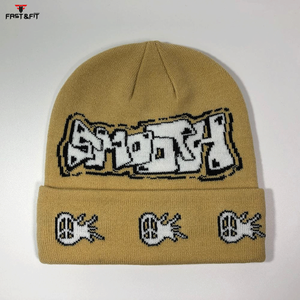 New Design Autumn Winter High Quality 100% Cotton Unisex Beanie Cap Breathable Waterproof <b>Light</b> Weight Custom Logo 3D Embroidery - Product Image 2