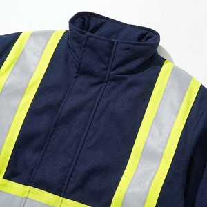 High Visibility Safety <b>Jacket</b> | <b>Reflective</b> Workwear <b>Jacket</b> <b>Men</b> | Waterproof Windproof | OEM Custom Safety Apparel Manufacturer - Product Image 4