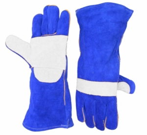 Gants de soudage en cuir de vachette renforcé, résistants, pour travaux industriels, avec protection thermique pour soudeurs - Product Image 2