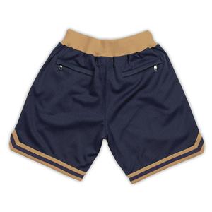 Short de basket-ball décontracté avec broderie personnalisée pour hommes, short de sport surdimensionné en maille de 100% coton, motif uni, streetwear, logo avec nom d'équipe - Product Image 2