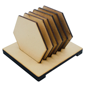 Sous-verre en MDF pour sublimation en forme de cœur décoratif, sets de table et tapis en MDF écologiques - Product Image 5