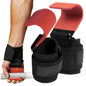 Ganchos de Entrenamiento para Gimnasio, Ganchos para Levantamiento de Pesas, Correas de Soporte para Muñecas, Gancho Negro para Levantamiento de Pesas - Product Image 1