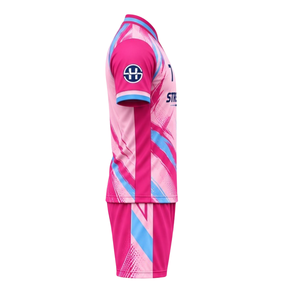 Ensemble de maillot et short de football personnalisés pour hommes, manches courtes, tenue de sport pour équipe, fabrication en gros - Product Image 3