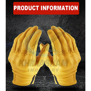 Nouveaux gants de moto de course en cuir de vache véritable, respirants et antidérapants pour l'extérieur - Product Image 6