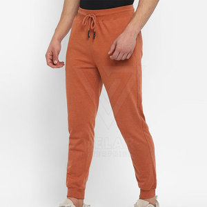 Casual Men's Jogger Trouser <b>Plain</b> Dyed Straight Lightweight Breathable Eco-Friendly Made Pakistan High Quality Drawstring - Product Image 3