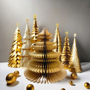 Arbre de Noël en papier pour décorations festives - Product Image 3