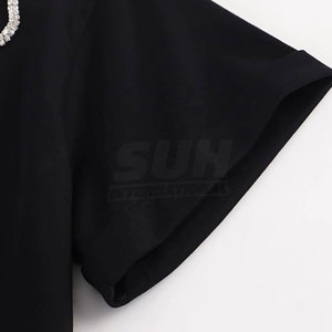เสื้อยืดประดับเพชรแบบกำหนดเองสำหรับผู้ชายไซส์ใหญ่ ระบายอากาศได้ดี เป็นมิตรกับสิ่งแวดล้อม ผ้าฝ้าย 100% คุณภาพสูง แห้งเร็ว - Product Image 3