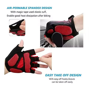 Direct Factory Wholesale <b>Leather</b> Gym Gloves for <b>Men</b> and Women Custom Logo Printing for Weightlifting Cycling Outdoor Sports - Product Image 3